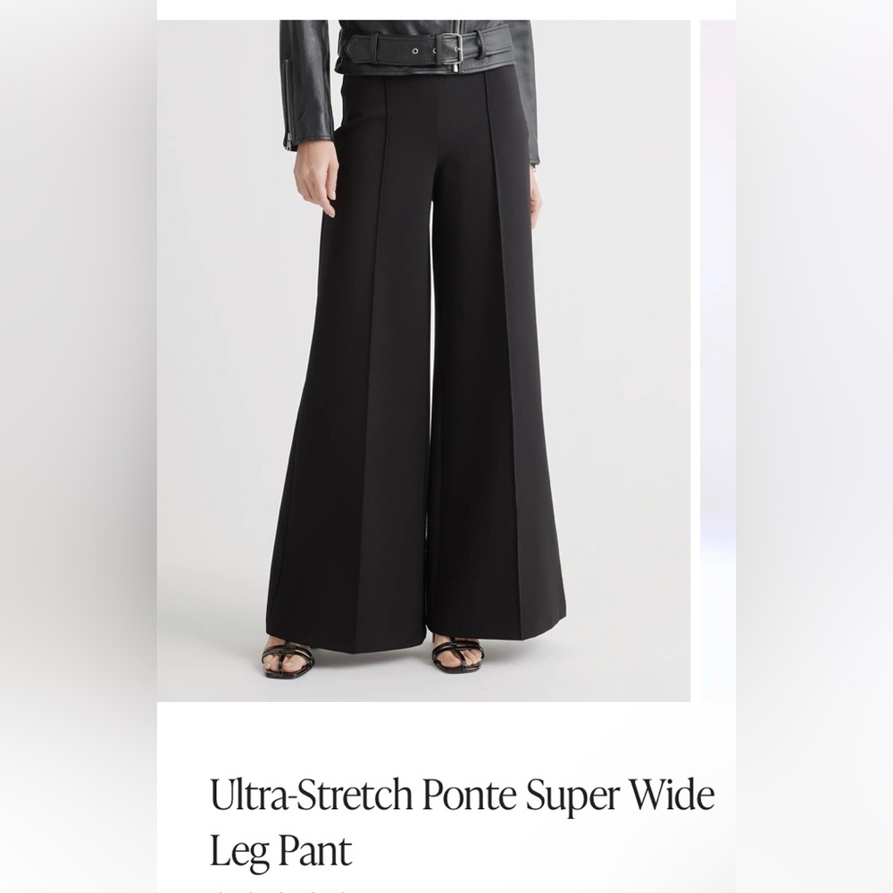 Quince Stretch Wide Leg Pants. SMALL. NEW